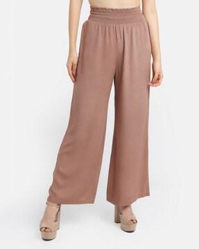 palazzo pants with elasticated waist