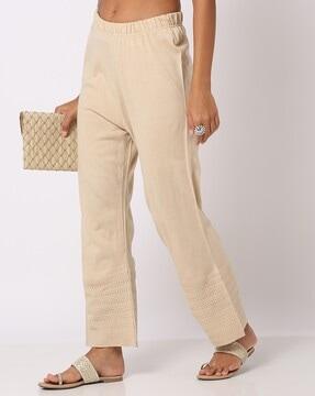 palazzo pants with elasticated waist