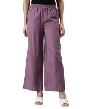 palazzos with elasticated waist & insert pockets