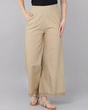 palazzos with elasticated waist