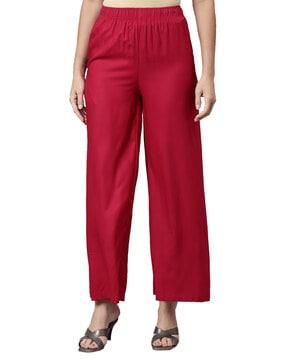 palazzos with elasticated waistband & insert pockets