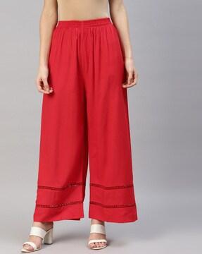 palazzos with elasticated waistband