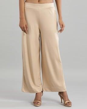 palazzos with semi-elasticated waist