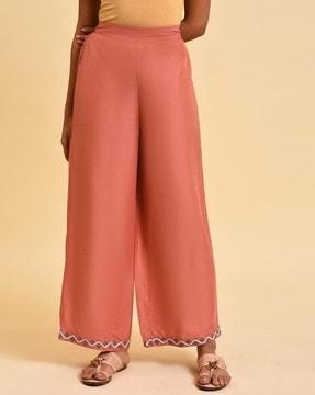 palazzos with semi-elasticated waist