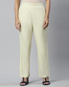 palazzos with semi-elasticated waist