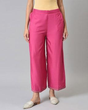 palazzos with semi-elasticated waist