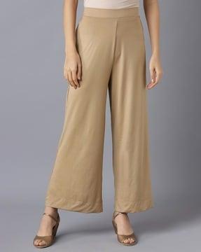 palazzos with semi-elasticated waist