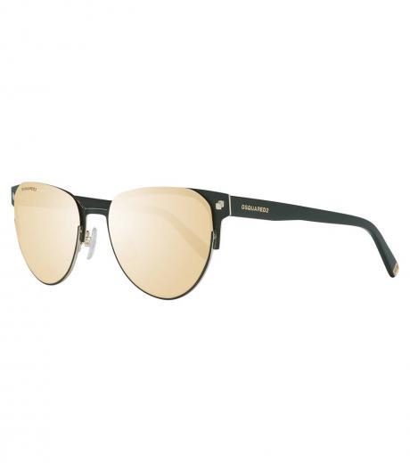 pale gold oval sunglasses