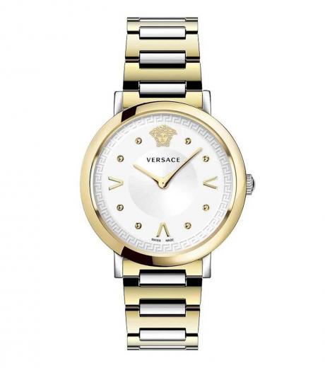 pale gold pop chic round dial watch