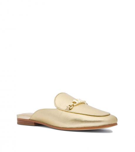 pale gold tiffanie slip on mules