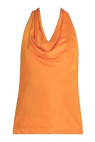 pale orange halter top