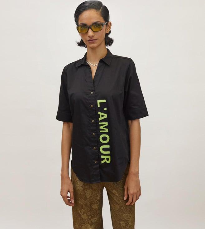 pallavi swadi black the l'amour shirt