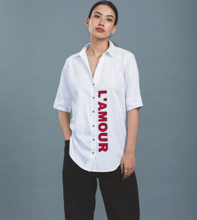 pallavi swadi white the l'amour shirt