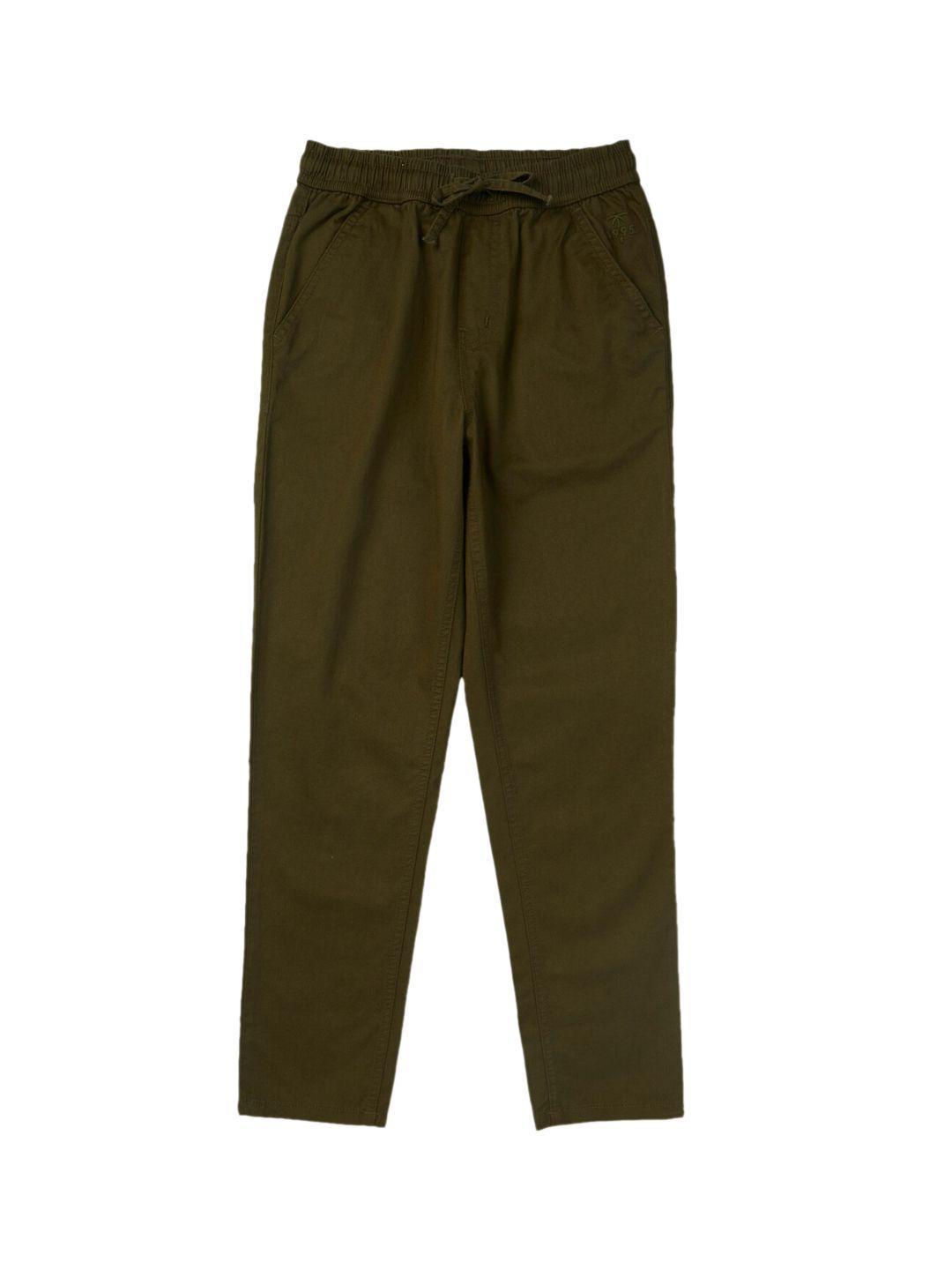 palm tree boys mid rise cotton chinos trousers