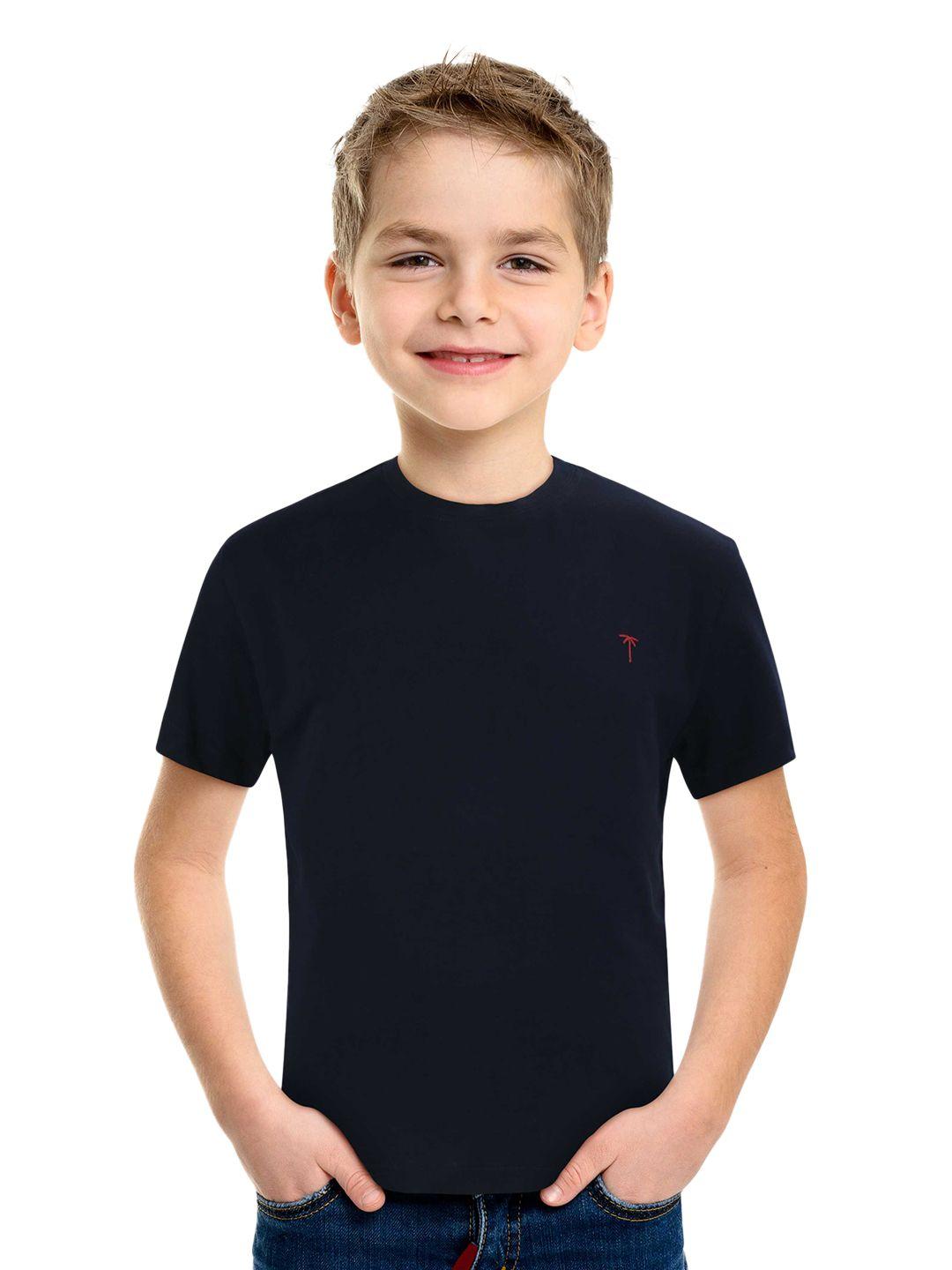 palm tree boys round neck cotton t-shirt