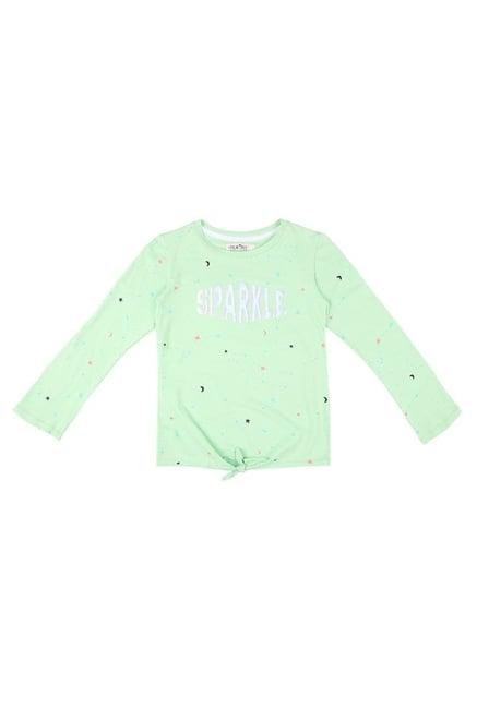 palm tree by gini & jony kids mint printed top