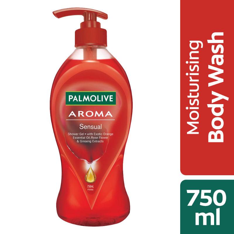 palmolive body wash aroma sensual, with exotic orange essential oil