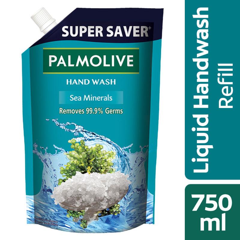 palmolive naturals sea minerals liquid hand wash, removes 99.9% germs