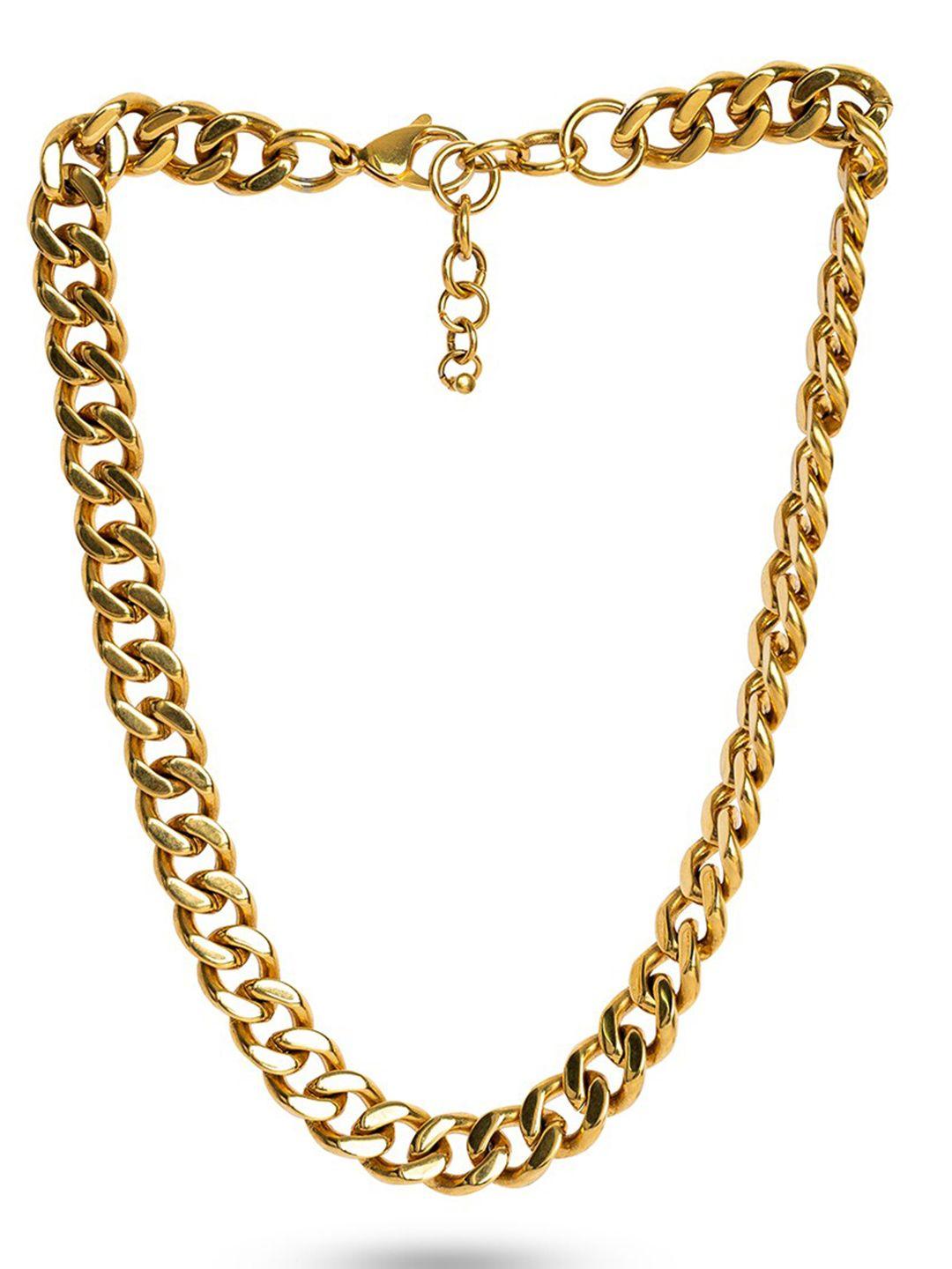 palmonas 18k gold plated bling chain necklace