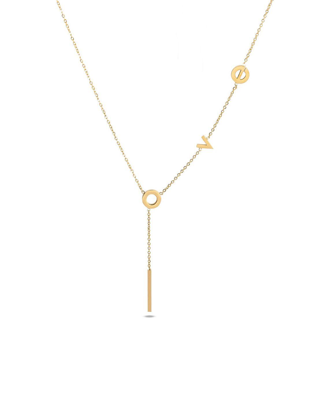 palmonas gold-plated love space necklace