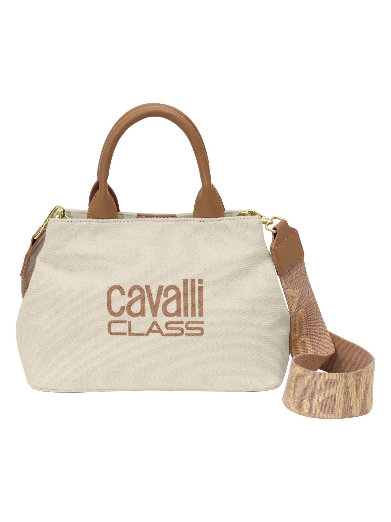 pamela canvas brown handbag with detachable strap