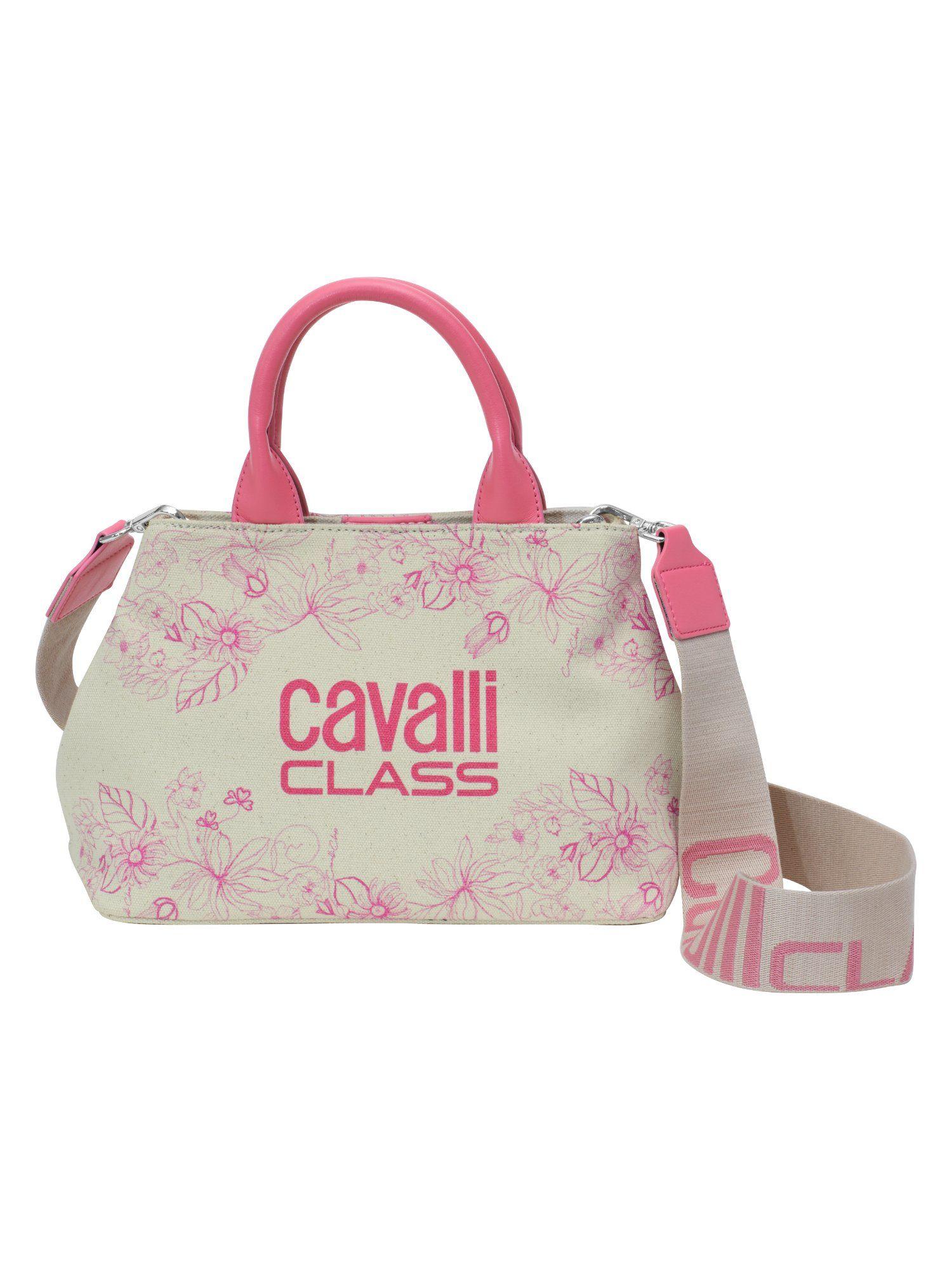 pamela canvas floral print handbag with detachable strap