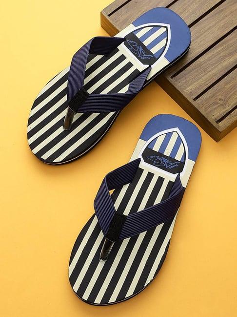 pampy angel men's navy flip flops