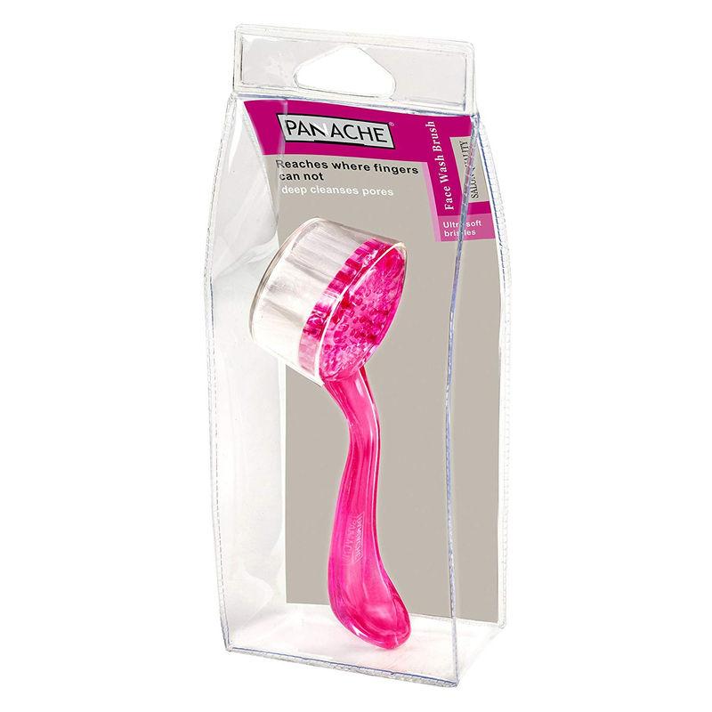 panache soft face wash brush - pink