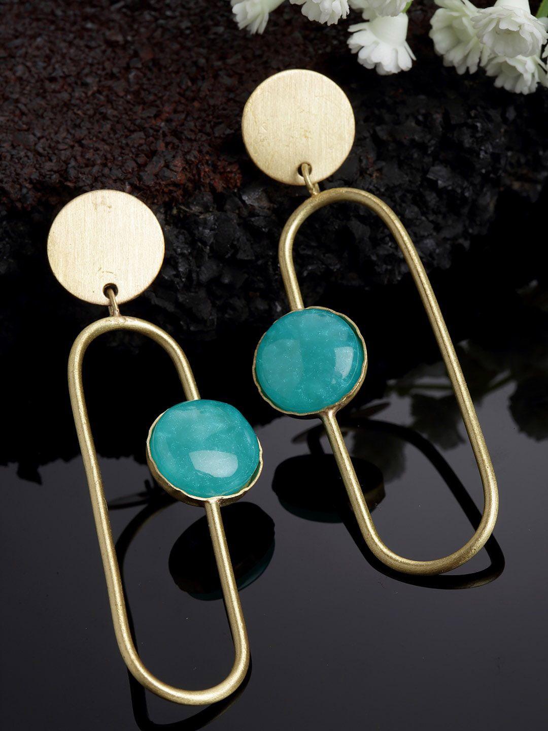 panash turquoise contemporary handcrafted drop earrings