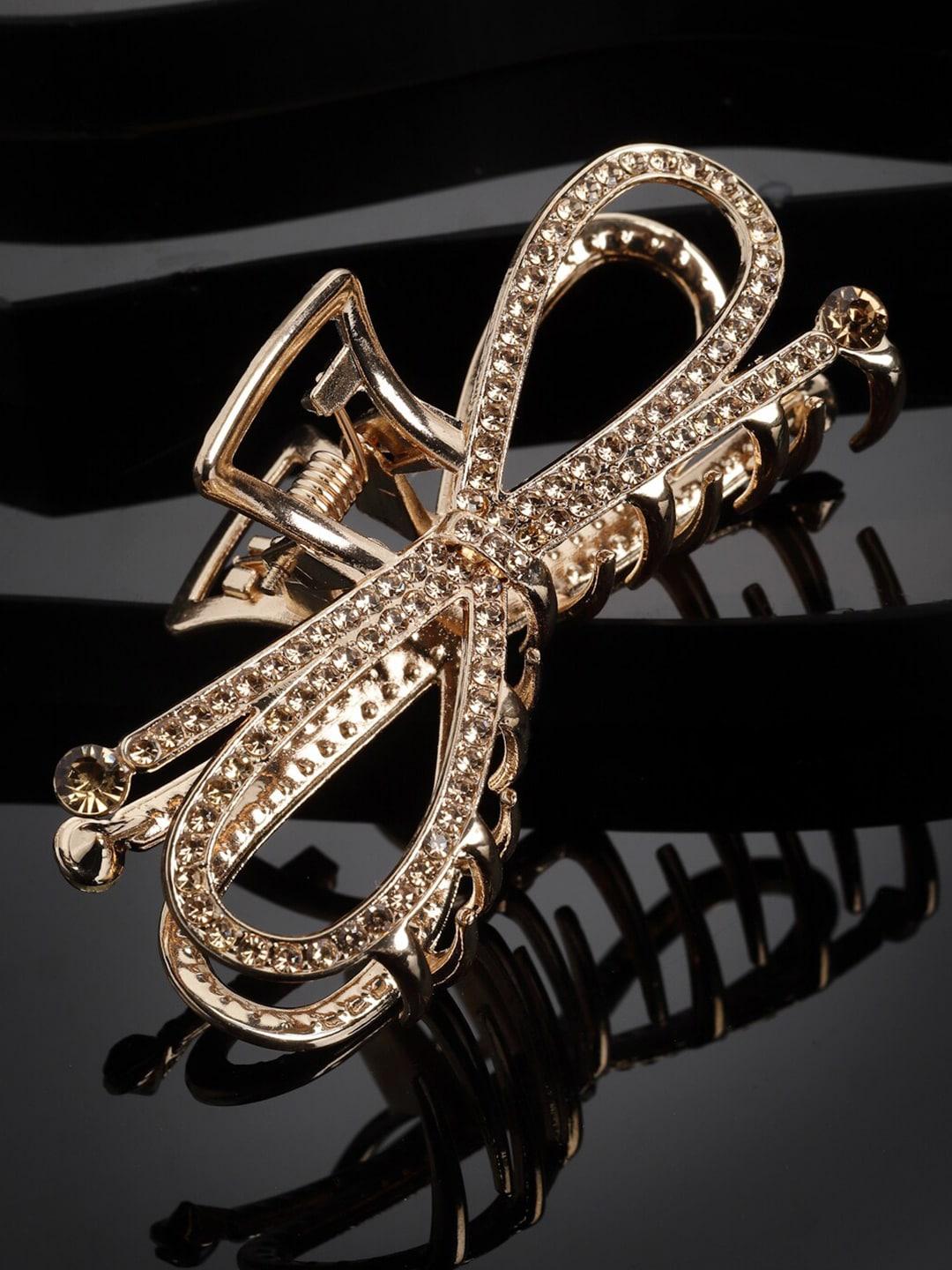 panash women gold-plated embellished claw clip