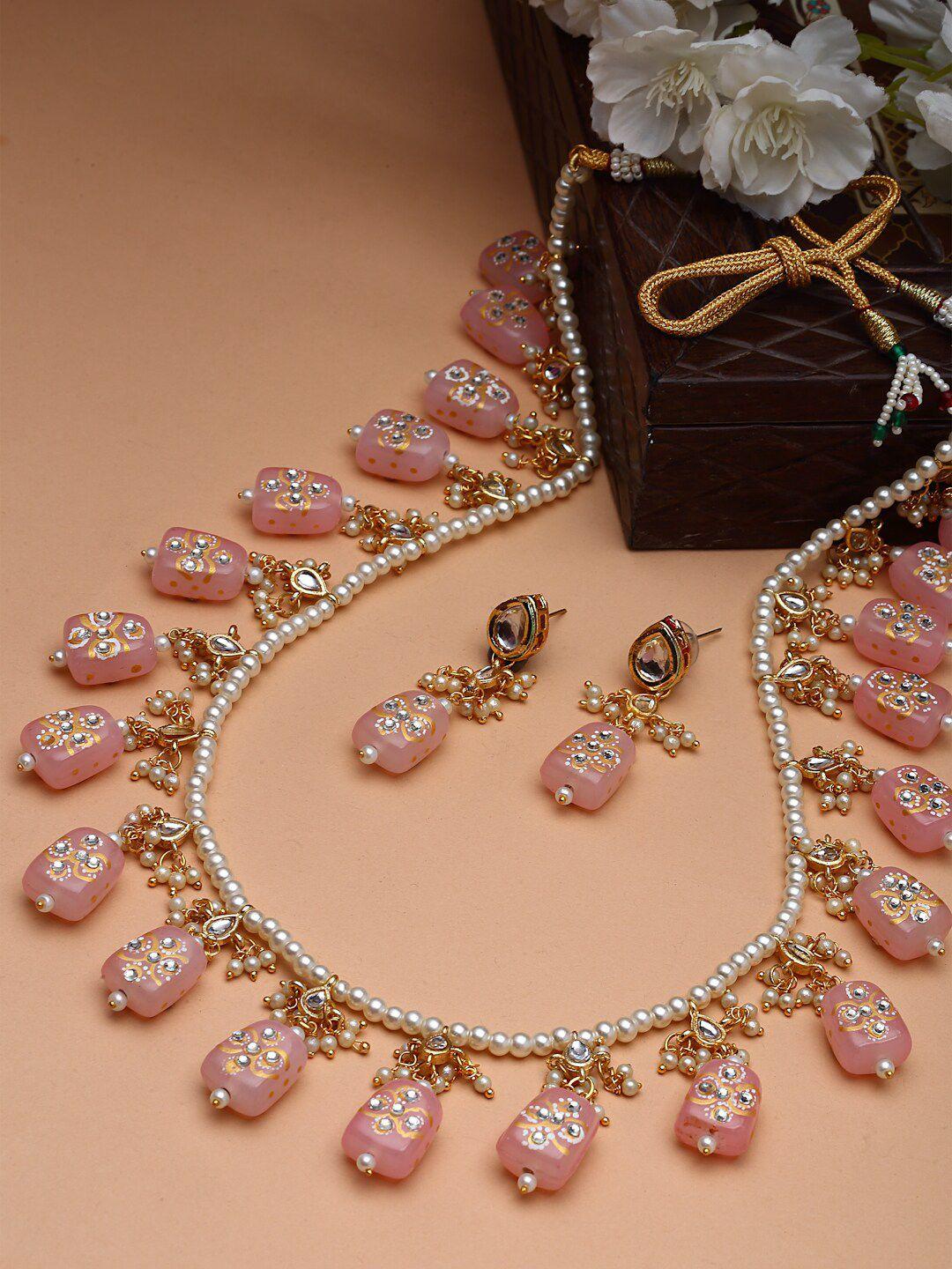 panash gold-plated necklace and earrings