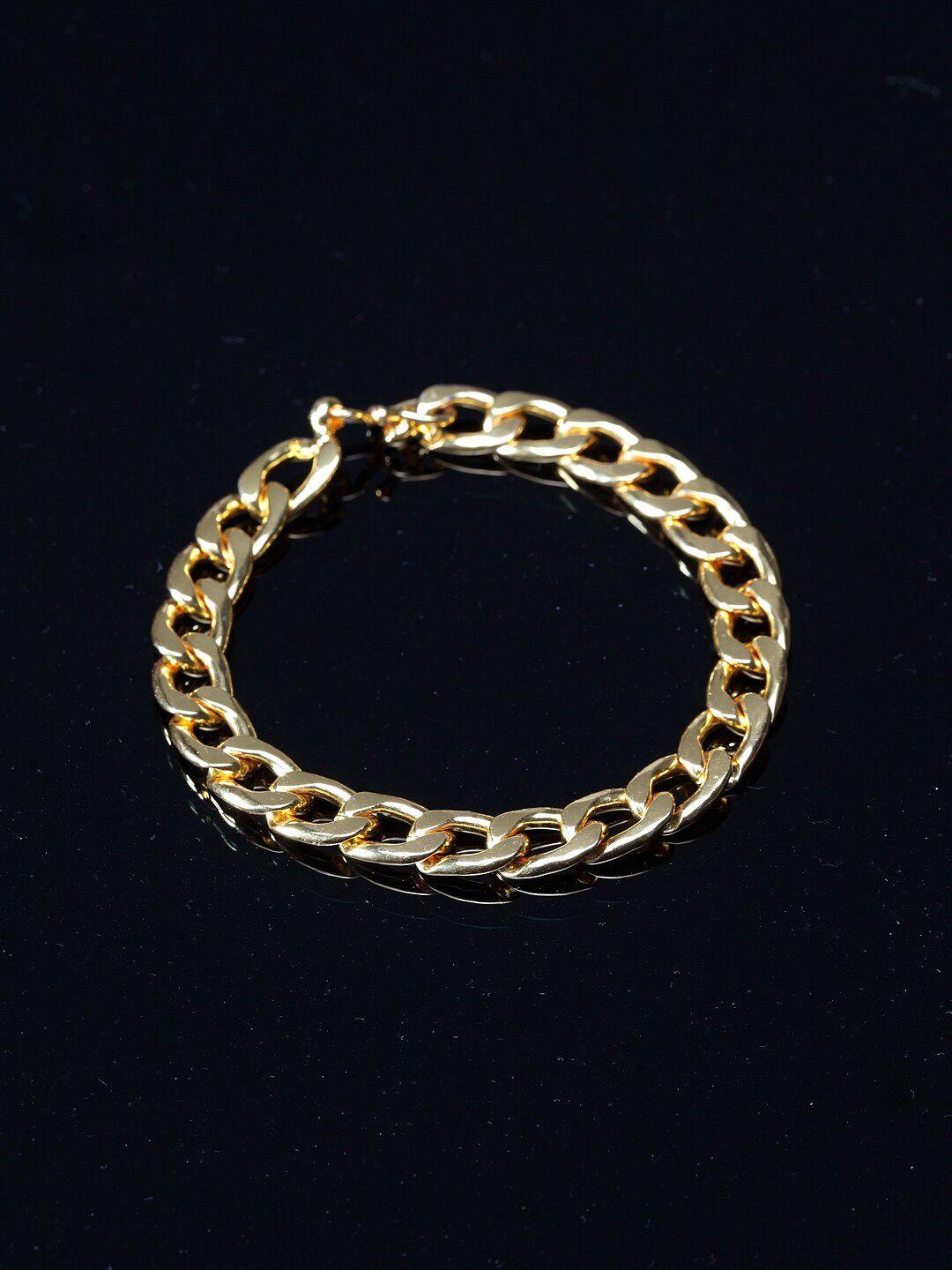 panash men gold-plated link bracelet