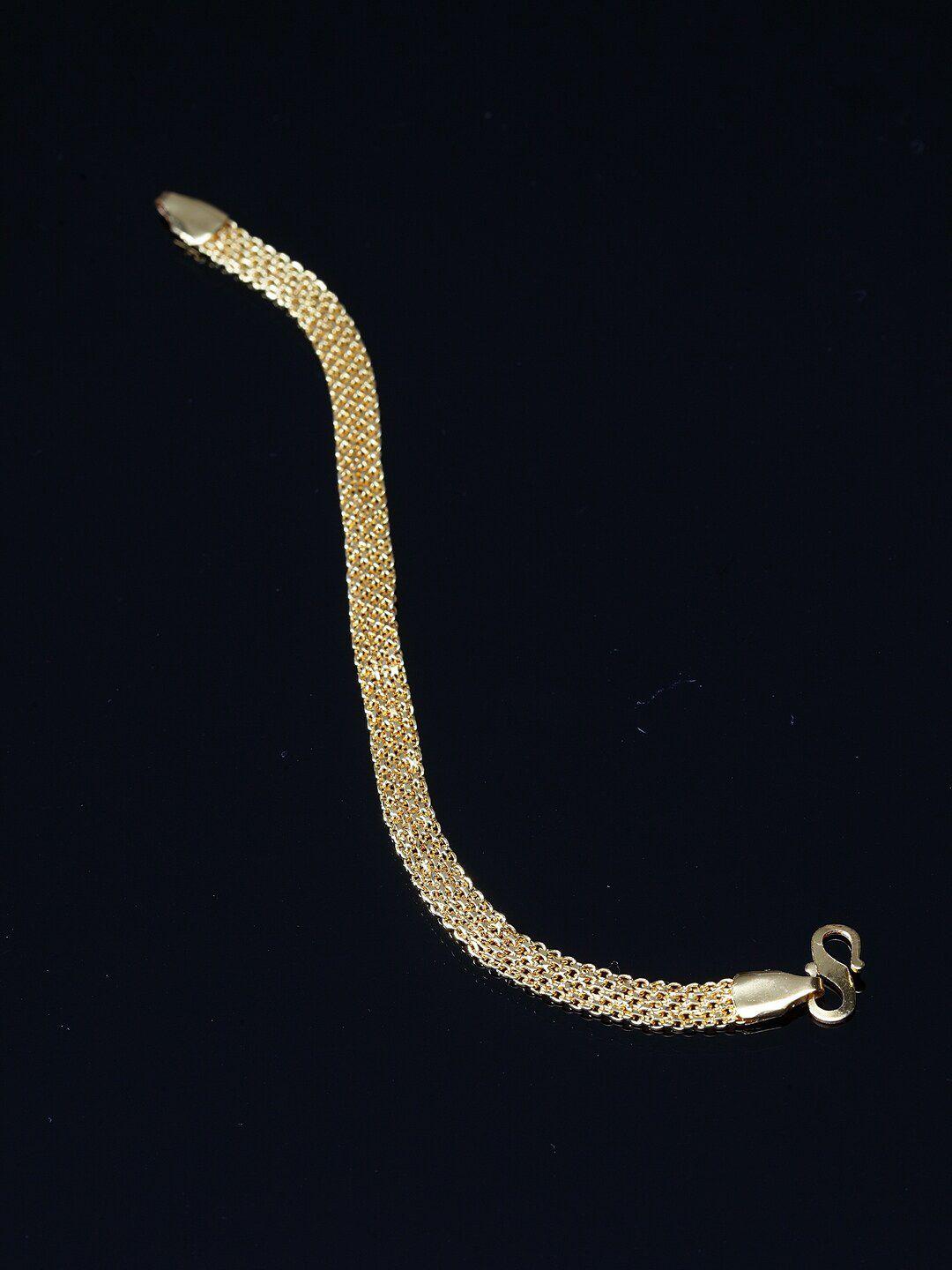 panash men gold-toned gold-plated link bracelet
