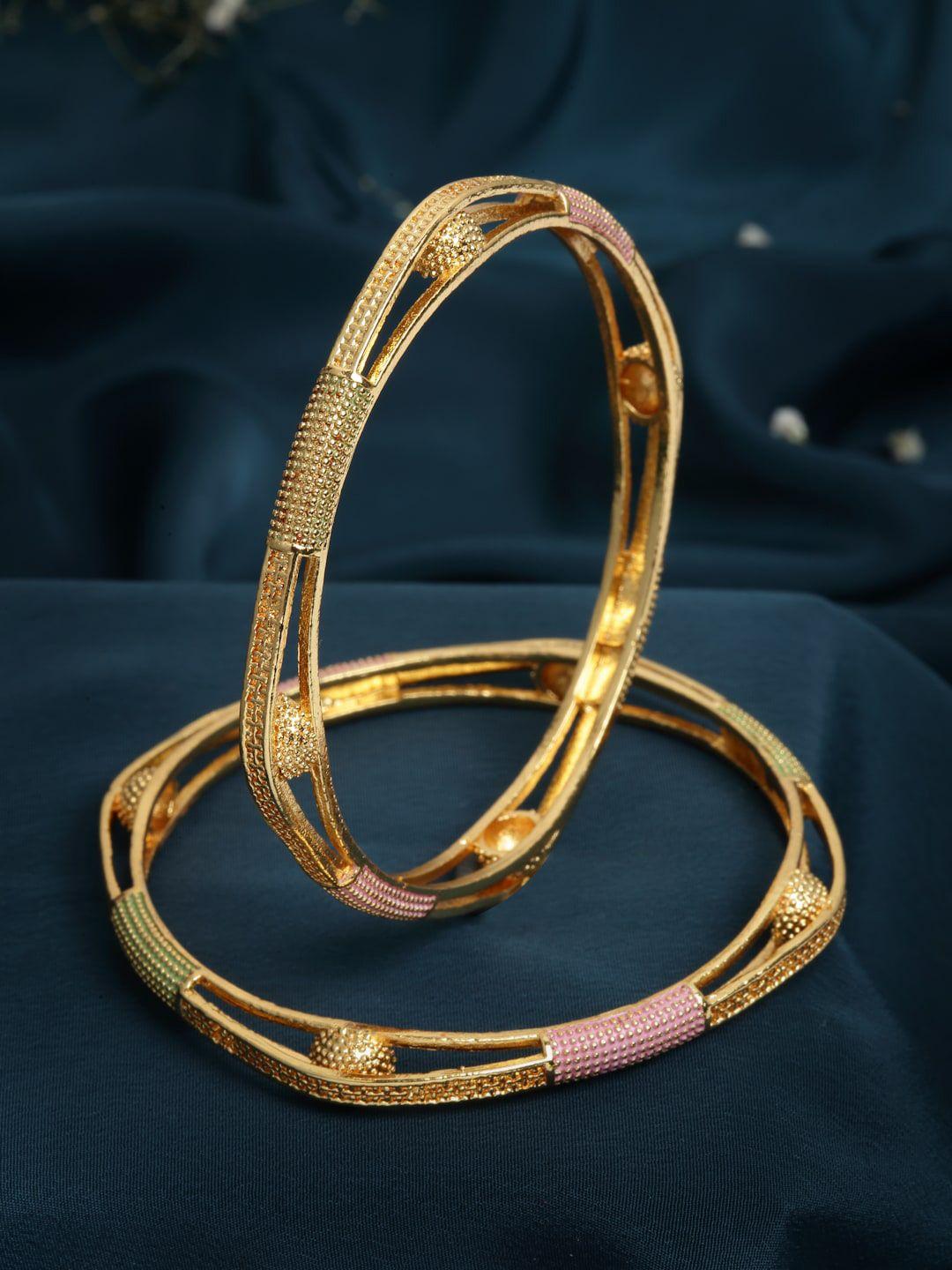 panash set of 2 gold-plated bangles