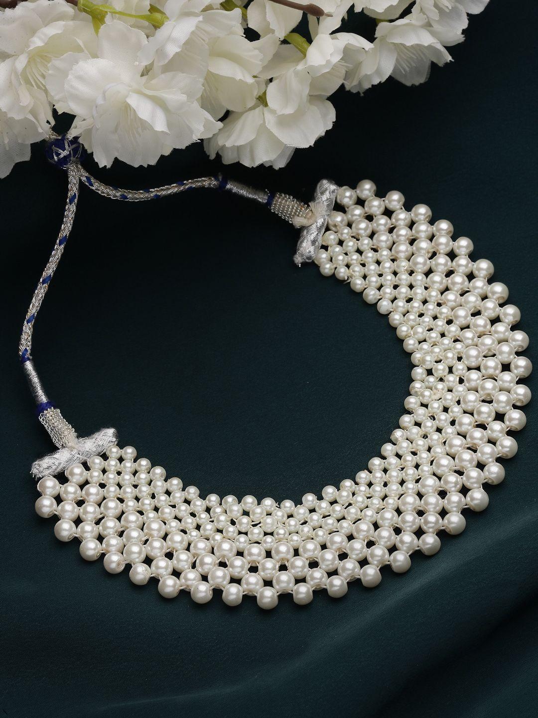 panash white statement necklace