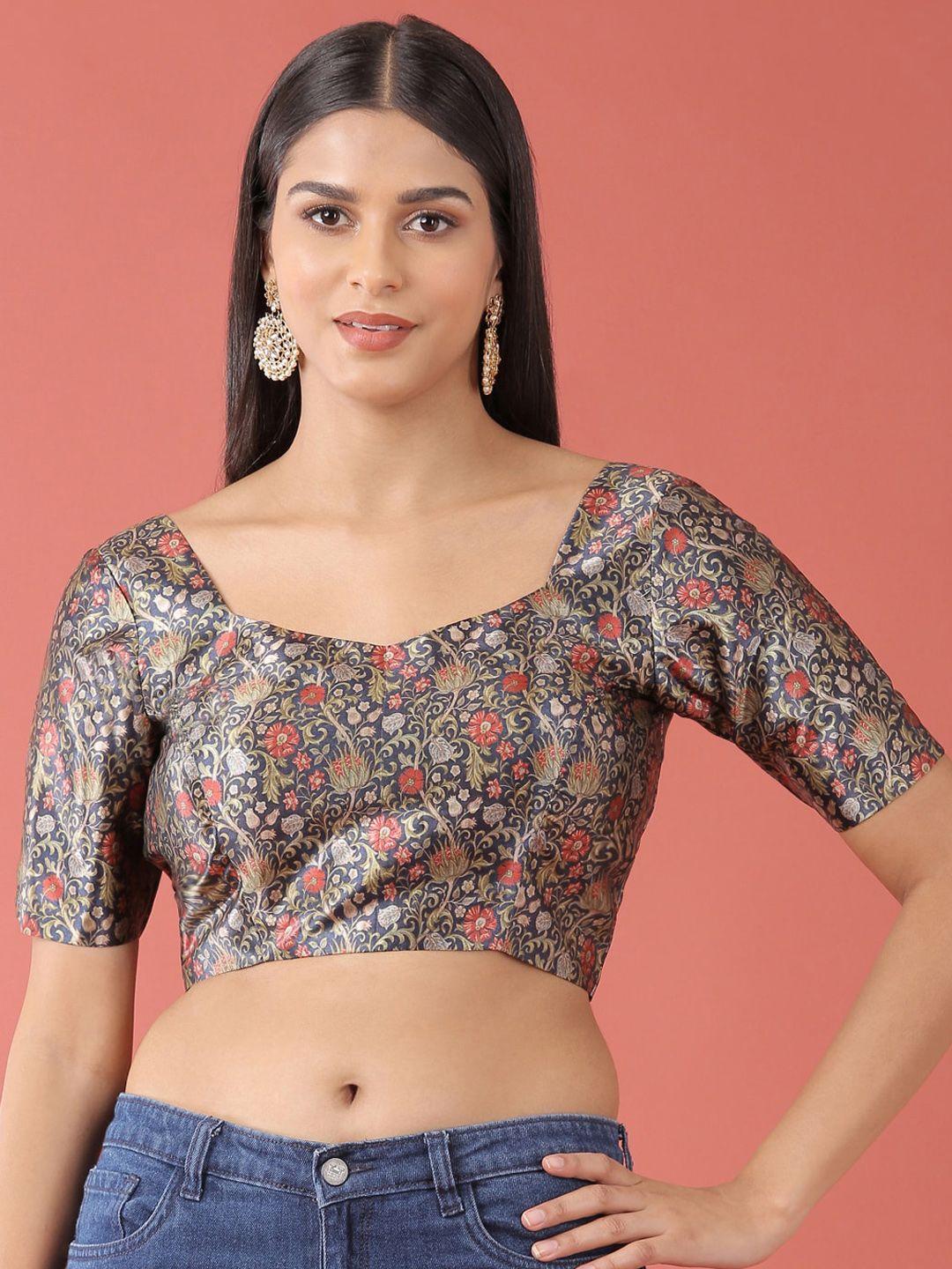 panchhi printed saree blouse