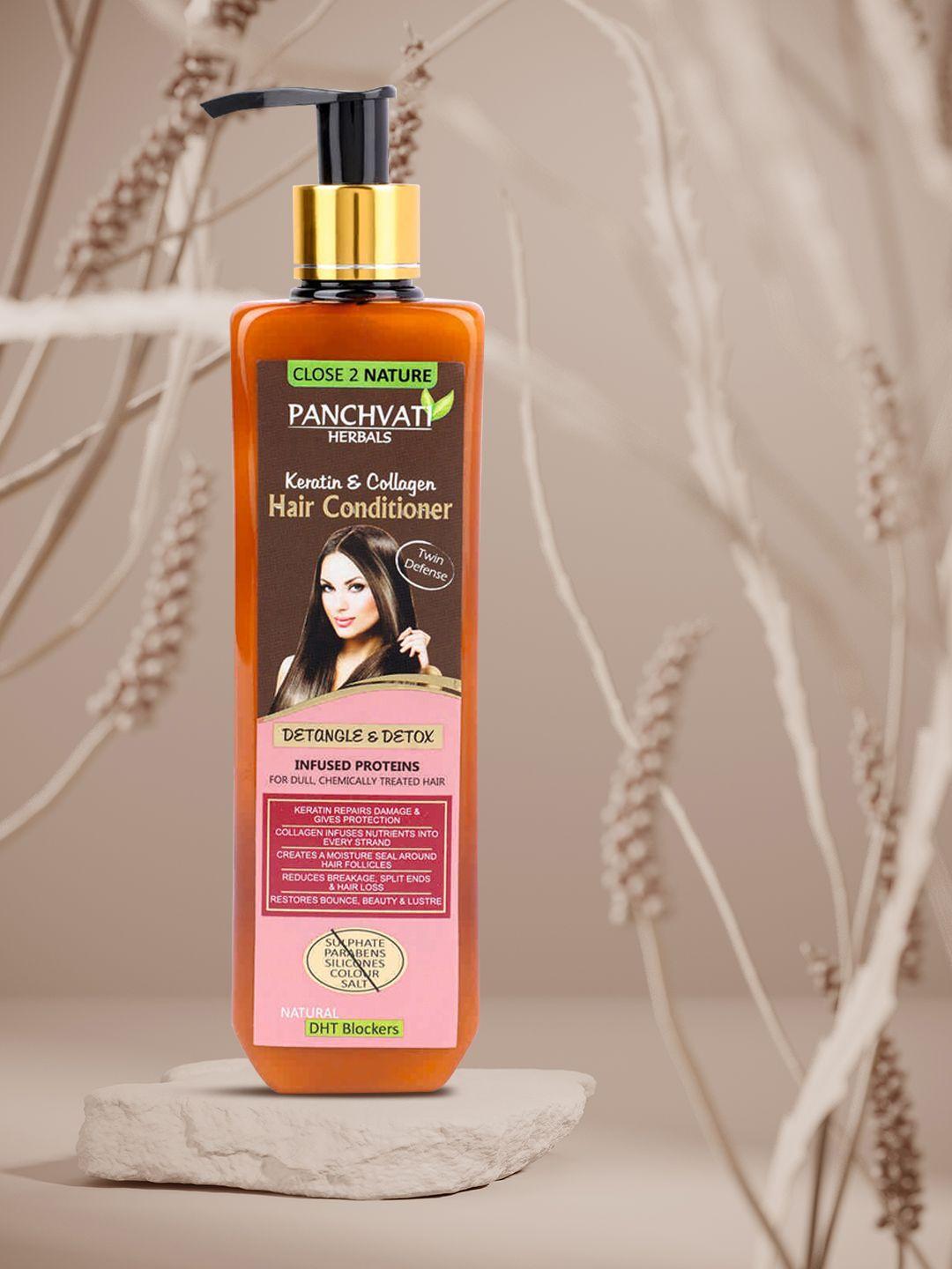 panchvati herbals unisex keratin and collagen hair conditioner 300 ml