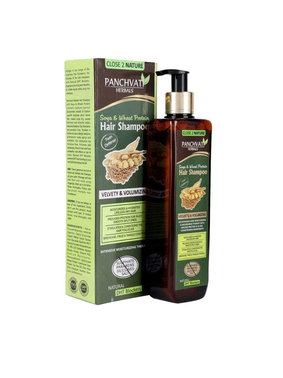 panchvati herbals unisex soya and wheat protein shampoo 300 ml