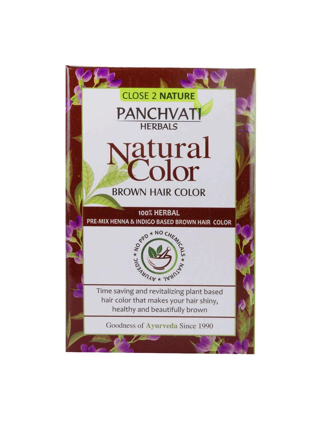 panchvati herbals ayurvedic natural hair colour- brown 200gm