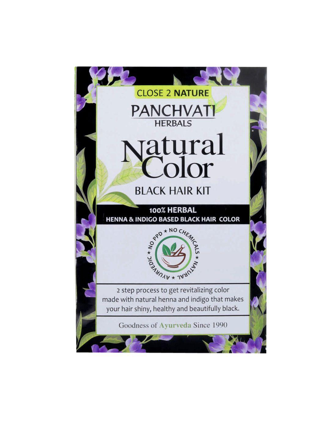 panchvati herbals black ayurvedic 100% herbal natural hair color