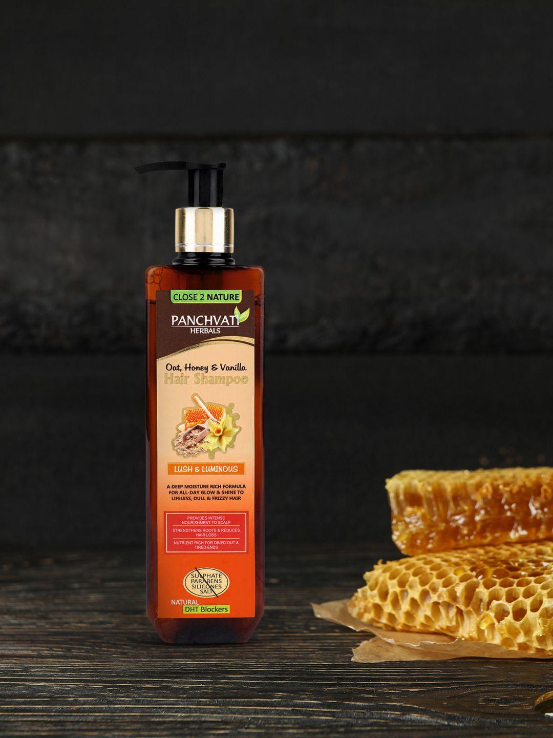 panchvati herbals unisex oats, honey & vanilla shampoo 300 ml