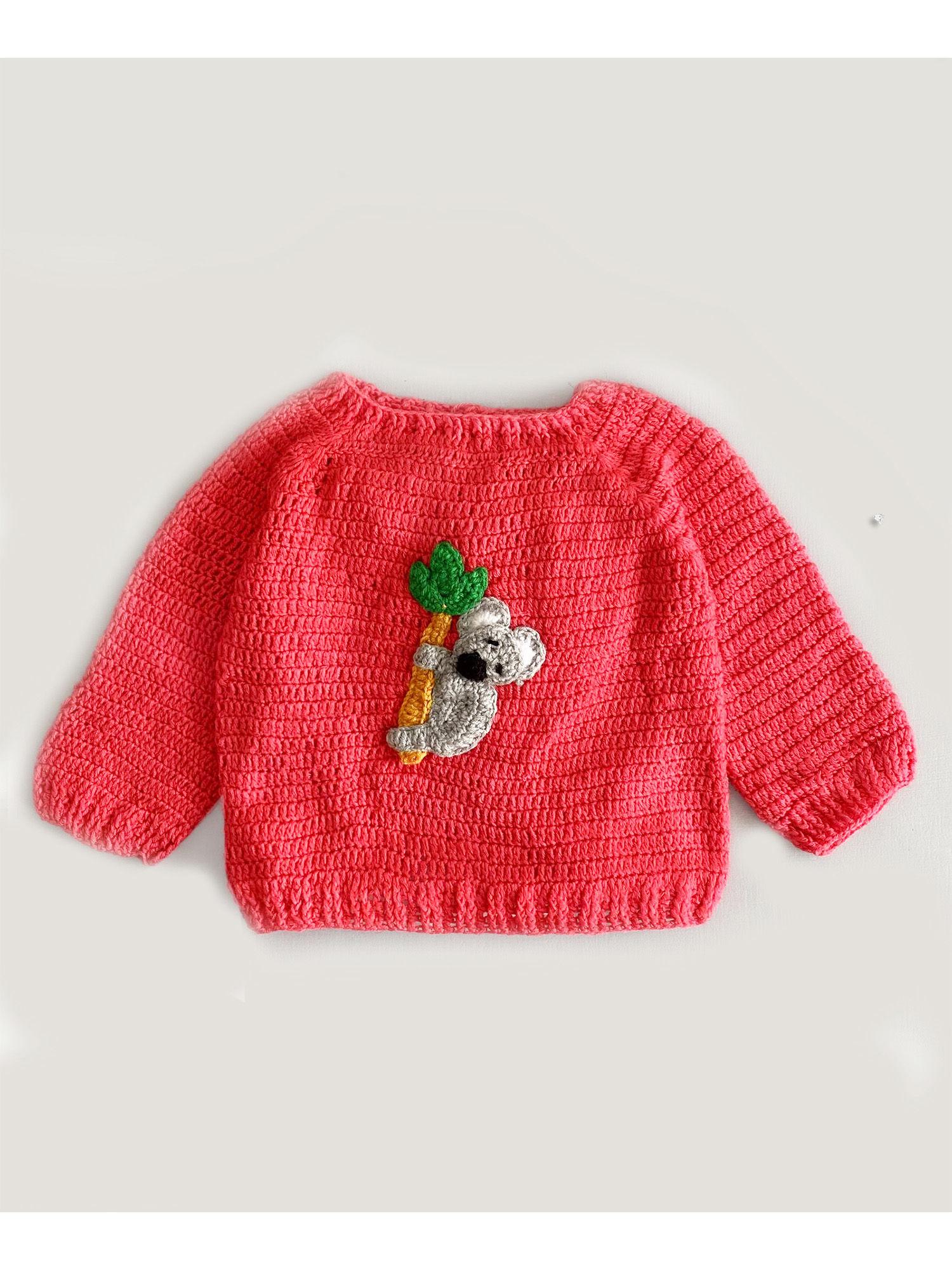 panda knit hand made sweater
