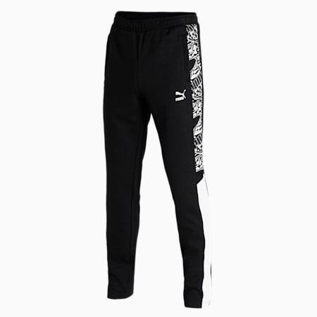 panel slim fit knitted sweat pants