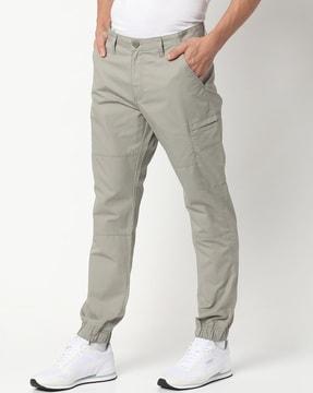 panelled cargo joggers