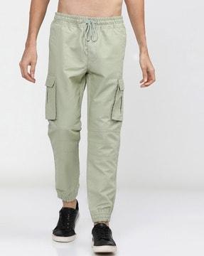 panelled cargo pants with insert pockets