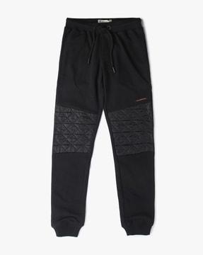 panelled joggers with drawstring waist