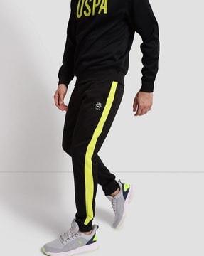 panelled joggers with insert pockets