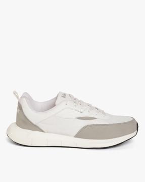 panelled low-top lace-up performance shoes