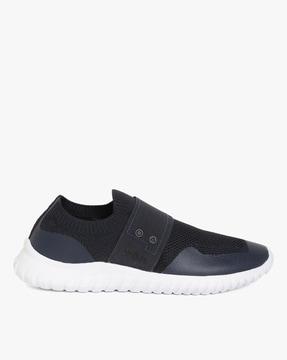 panelled slip-on performance shoes