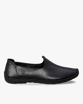 panelled slip-on shoes